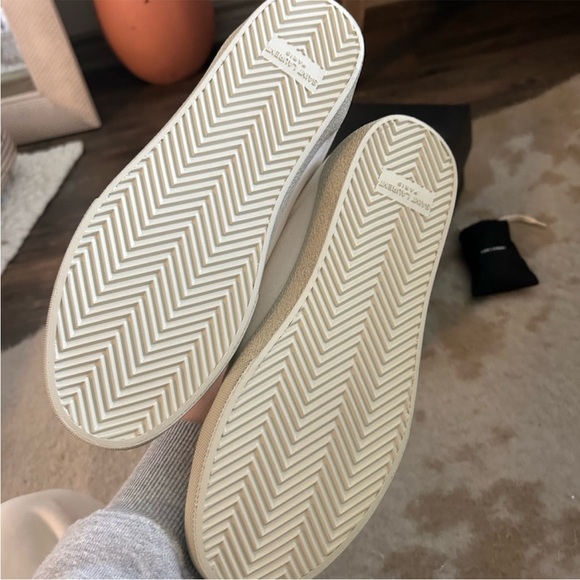 Saint Laurent SL/06 court classic leather trimmed distressed canvas sneaker - Picture 4 of 10